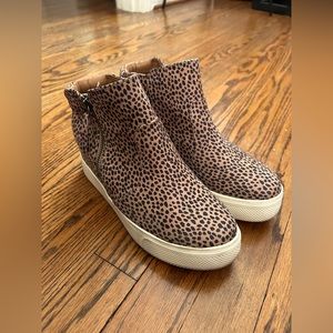 Leopard Platform/Wedge Sneaker